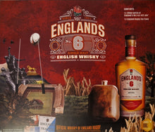 Load image into Gallery viewer, The Official Whisky of England Hip Flask GIft pack containing 200ml of England's No.6 Rum Cask and 6oz / 170ml Flask. A perfect gift for the rugby and whisky fan in your life.