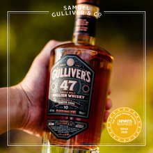 Load image into Gallery viewer, Gulliver's 47 10yr Old Quarter Cask Single Malt English Whisky (700ml, 47% ABV)